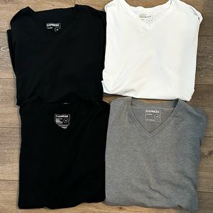 4 pack of Express V Neck Tshirts